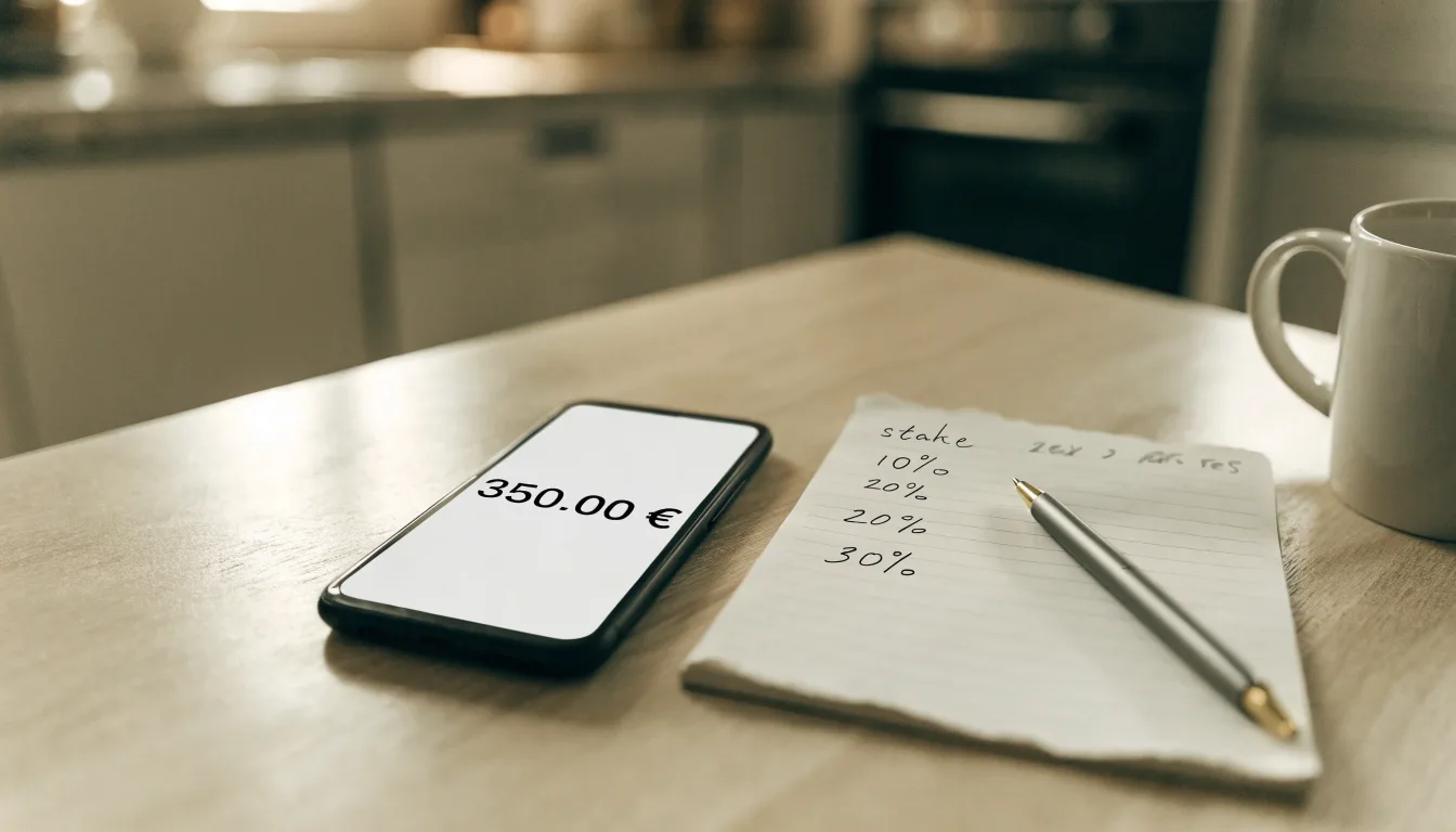 Un documento di identità appoggiato accanto a uno smartphone con un timer sullo schermo, su un tavolo da cucina