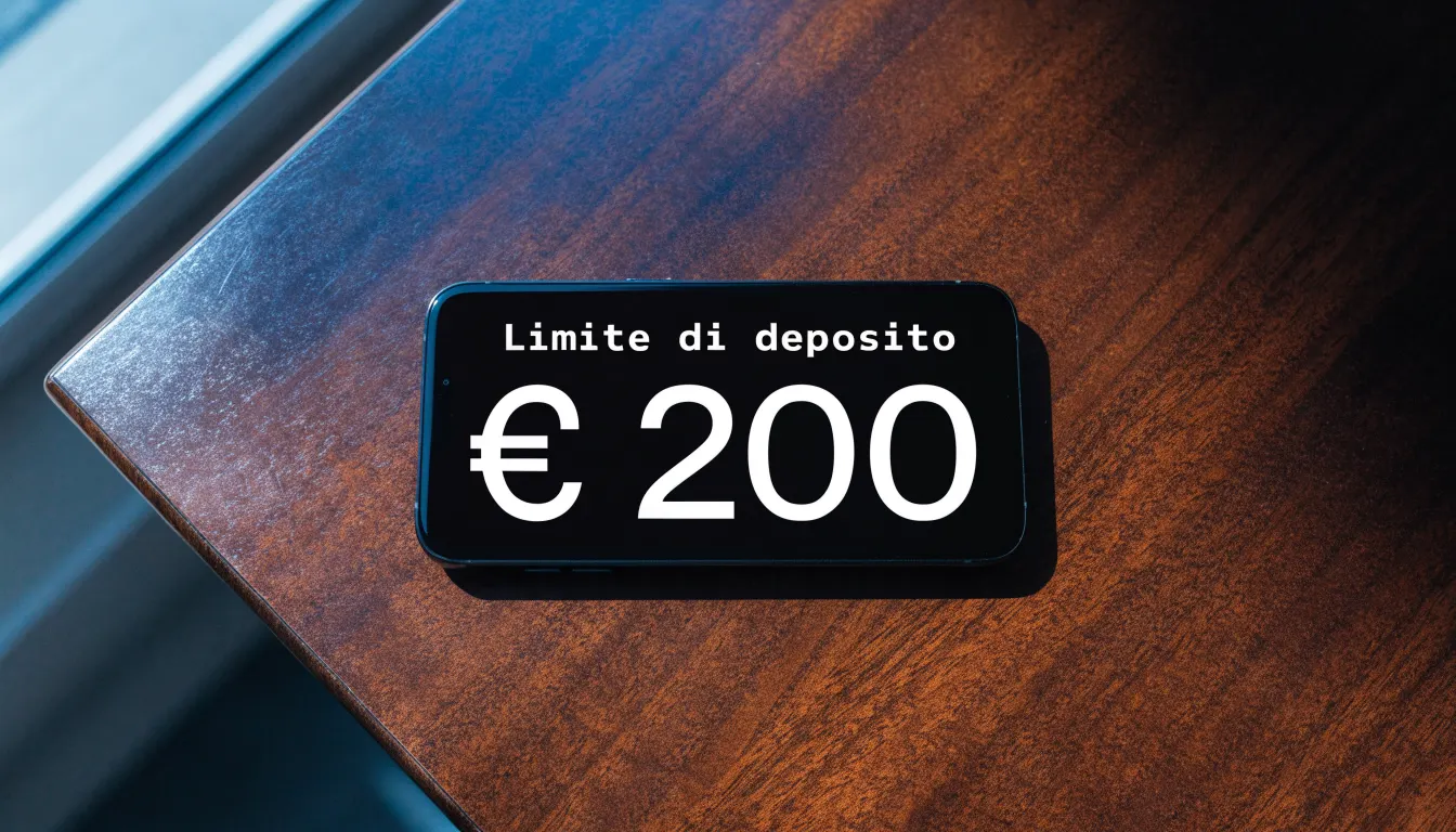 Un foglio di concessione in carta con un timbro rosso, appoggiato su una scrivania di legno accanto a una penna